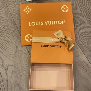 Authentic Louis Vuitton holiday edition shopping bag and box